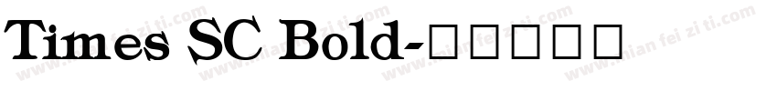 Times SC Bold字体转换